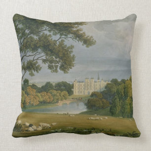 Uitzicht Burghley House, zetel van de Marquis of E Kussen