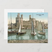  uitzicht Caernarfon Castle, Wales Briefkaart (Voorkant / Achterkant)