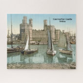  uitzicht Caernarfon Castle, Wales Legpuzzel (Horizontaal)
