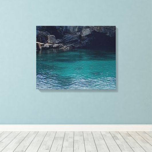 Uitzicht Canvas Afdruk (Insitu (Houten vloer))