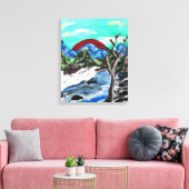 Uitzicht Canvas Afdruk (Insitu (Woonkamer))