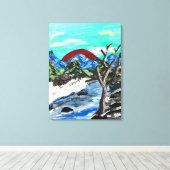 Uitzicht Canvas Afdruk (Insitu (Houten vloer))