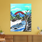 Uitzicht Canvas Afdruk (Insitu (Woonkamer))