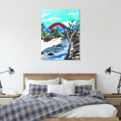 Uitzicht Canvas Afdruk (Insitu (Slaapkamer))