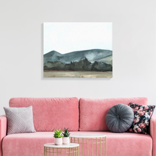 Uitzicht Canvas Afdruk (Insitu (Woonkamer))