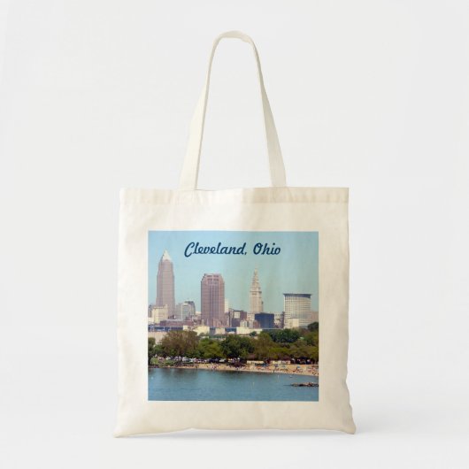 Uitzicht Canvas tas van Cleveland Ohio Skyline (Ed (Voorkant)