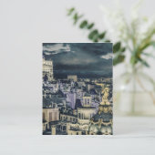 Uitzicht Cityscape Night Scene Aerial Briefkaart (Staand voorkant)