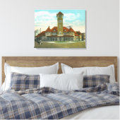 Uitzicht Congress Street van de Fidelity Canvas Afdruk (Insitu (Slaapkamer))