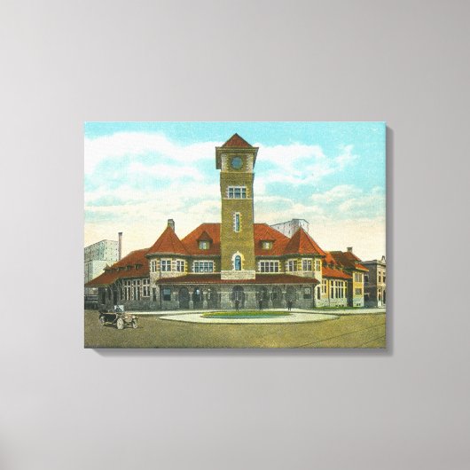 Uitzicht Congress Street van de Fidelity Canvas Afdruk (Voorkant)