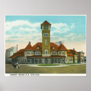 Uitzicht Congress Street van de Fidelity Poster