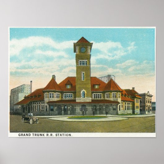 Uitzicht Congress Street van de Fidelity Poster (Voorkant)