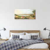 Uitzicht Constantinopel, bord 1 van 'Uitzichten in Canvas Afdruk (Insitu (Slaapkamer))