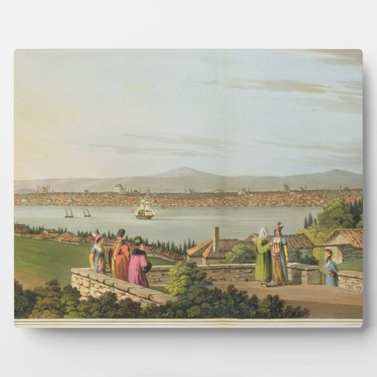 Uitzicht Constantinopel, bord 1 van 'Uitzichten in Fotoplaat (Voorkant)