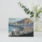 Uitzicht Copacabana, Rio de Janeiro Briefkaart (Staand voorkant)