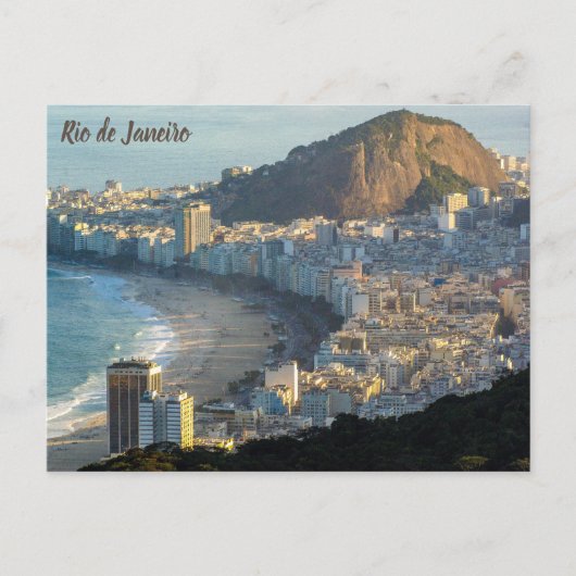 Uitzicht Copacabana, Rio de Janeiro Briefkaart (Voorkant)