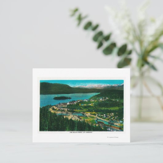 Uitzicht Cordova, Alaska Cordova, AK Briefkaart (Staand voorkant)