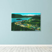 Uitzicht Cordova, Alaska Cordova, AK Canvas Afdruk (Insitu (Houten vloer))