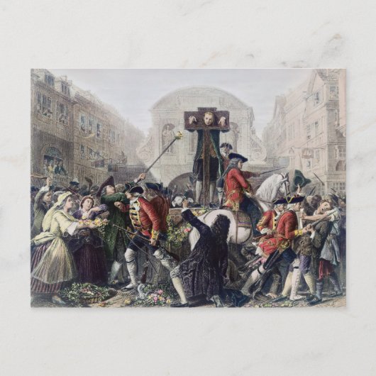 Uitzicht Daniel Defoe in de pijplijn bij de Temple Briefkaart (Voorkant)