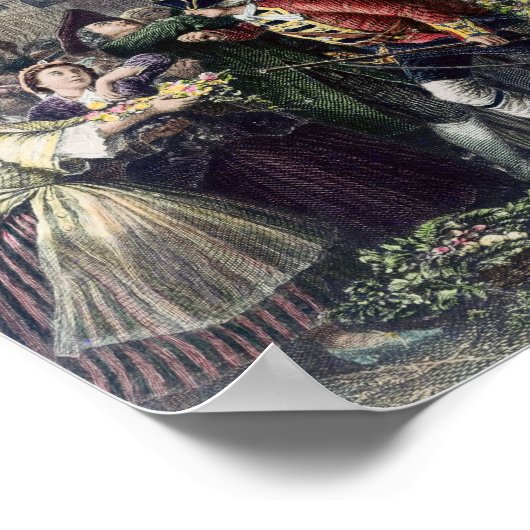 Uitzicht Daniel Defoe in de pijplijn bij de Temple Poster (Hoek)