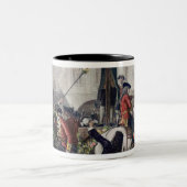 Uitzicht Daniel Defoe in de pijplijn bij de Temple Tweekleurige Koffiemok (Center)