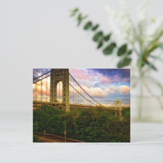 Uitzicht dat naar het zuidwesten van Manhattan kij Briefkaart (Staand voorkant)