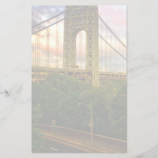 Uitzicht dat naar het zuidwesten van Manhattan kij Briefpapier