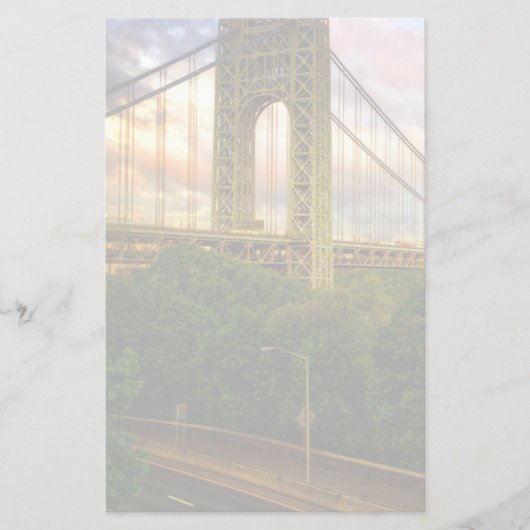 Uitzicht dat naar het zuidwesten van Manhattan kij Briefpapier (Voorkant)