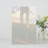 Uitzicht dat naar het zuidwesten van Manhattan kij Briefpapier (Staand voorkant)