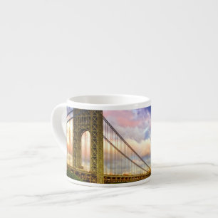 Uitzicht dat naar het zuidwesten van Manhattan kij Espresso Kop