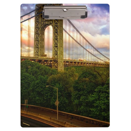 Uitzicht dat naar het zuidwesten van Manhattan kij Klembord (Voorkant)
