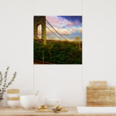 Uitzicht dat naar het zuidwesten van Manhattan kij Poster (Keuken)