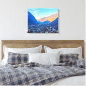 uitzicht de Valle d'Aosta op de Stretched Canvas P (Insitu (Slaapkamer))