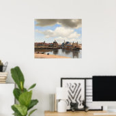 Uitzicht Delft - Vermeer Poster (Thuiskantoor)