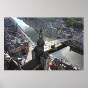 Uitzicht Dinant en de Meuse, België Poster