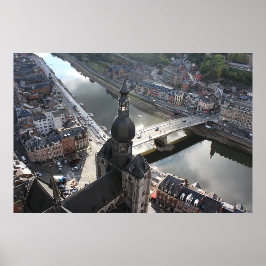 Uitzicht Dinant en de Meuse, België Poster (Voorkant)