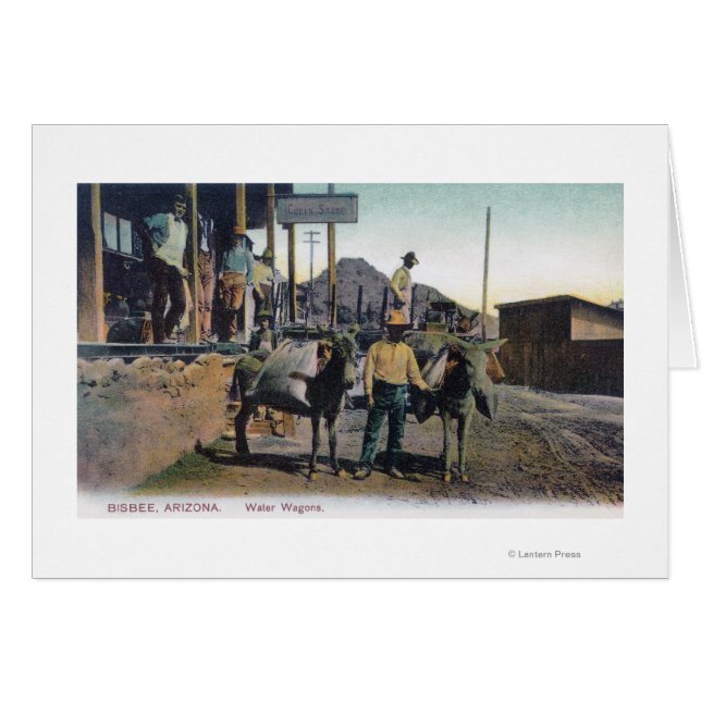 Uitzicht Donkeys Carrying WaterBisbee, AZ (Voorkant Horizontaal)