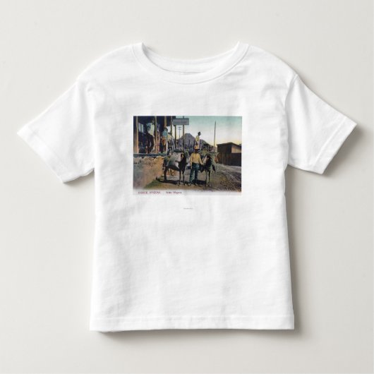 Uitzicht Donkeys Carrying WaterBisbee, AZ Kinder Shirts (Voorkant)