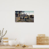 Uitzicht Donkeys Carrying WaterBisbee, AZ Poster (Keuken)