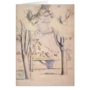 Uitzicht door de bomen van Paul Cezanne,  kunst