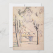 Uitzicht door de bomen van Paul Cezanne, kunst (Voorkant)