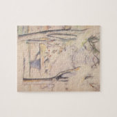 Uitzicht door de bomen van Paul Cezanne,  kunst Legpuzzel (Horizontaal)