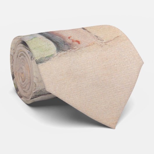 Uitzicht door de bomen van Paul Cezanne,  kunst Stropdas (Opgerold)