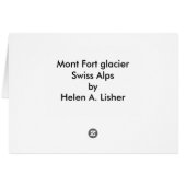Uitzicht door de gletsjer van de Mont Fort (Achterkant Horizontaal)