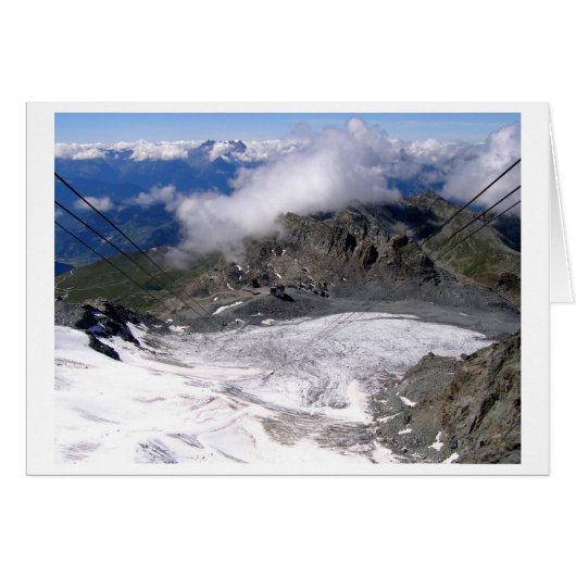 Uitzicht door de gletsjer van de Mont Fort (Voorkant Horizontaal)