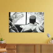 Uitzicht door French Bus Window 1939 France Foto Canvas Afdruk (Insitu (Woonkamer))
