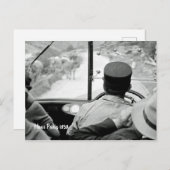 Uitzicht door French Bus Window 1939 Frankrijk Briefkaart (Voorkant / Achterkant)