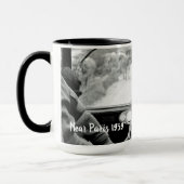 Uitzicht door French Bus Window 1939 Frankrijk Mok (Links)