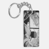 Uitzicht door French Bus Window 1939 Frankrijk Sleutelhanger (Voorkant Links)