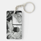 Uitzicht door French Bus Window 1939 Frankrijk Sleutelhanger (achterkant)