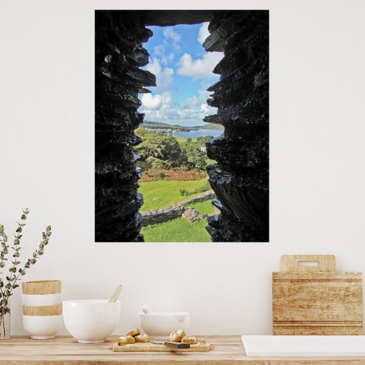 Uitzicht door het Venster van het Kasteel Poster (Keuken)